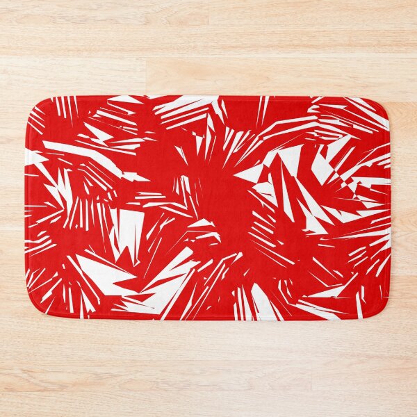 Item preview, Red and White Abstract Brush Texture Pattern designed and sold by patternsoup.