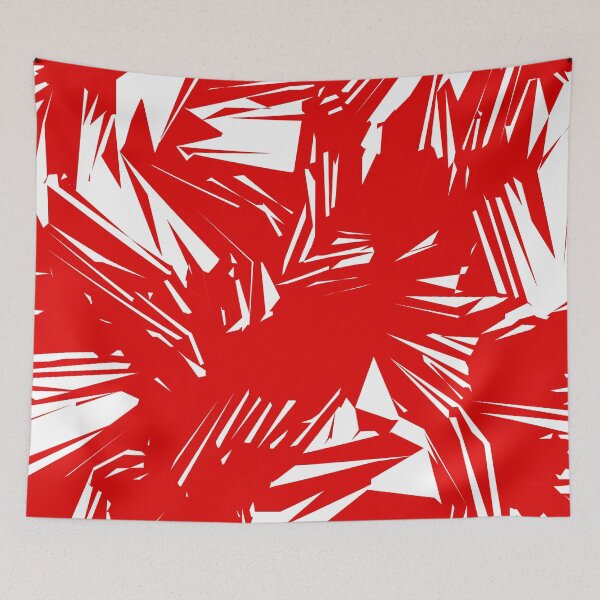 Item preview, Red and White Abstract Brush Texture Pattern designed and sold by patternsoup.