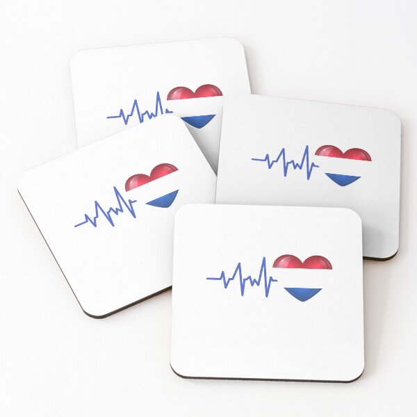 Item preview, HEARTBEAT NETHERLAND HOLLAND DUTCH FLAG ECG GIFT IDEA designed and sold by melshirt-shop.