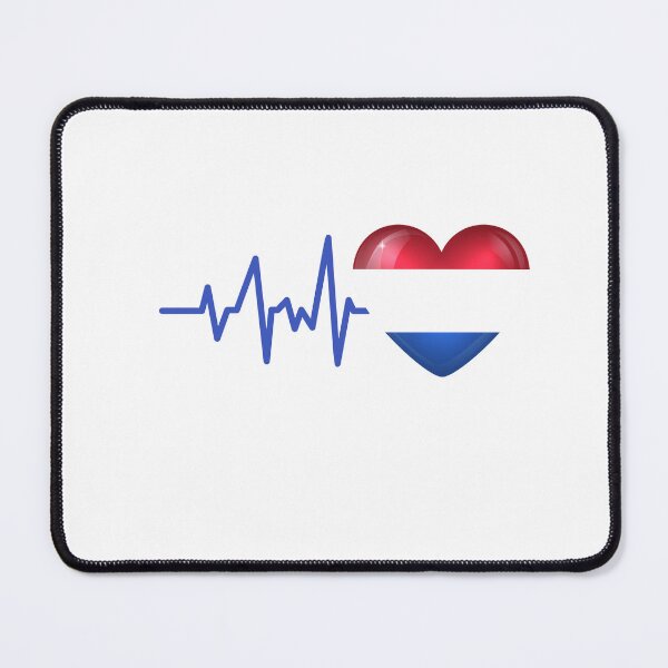 Item preview, HEARTBEAT NETHERLAND HOLLAND DUTCH FLAG ECG GIFT IDEA designed and sold by melshirt-shop.