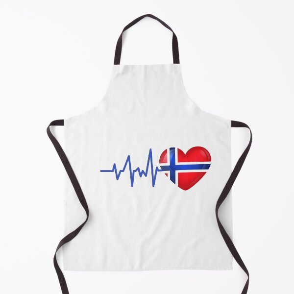 Item preview, HEARTBEAT NORWAY NORWEGIAN FLAG ECG GIFT IDEA designed and sold by melshirt-shop.