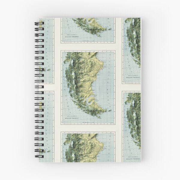 Item preview, 1941 Patagonia in Argentina and Chile Relief Map 3D digitally-rendered designed and sold by ThinkAboutMaps.