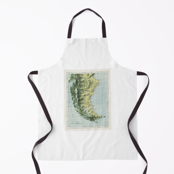 Item preview, 1941 Patagonia in Argentina and Chile Relief Map 3D digitally-rendered designed and sold by ThinkAboutMaps.