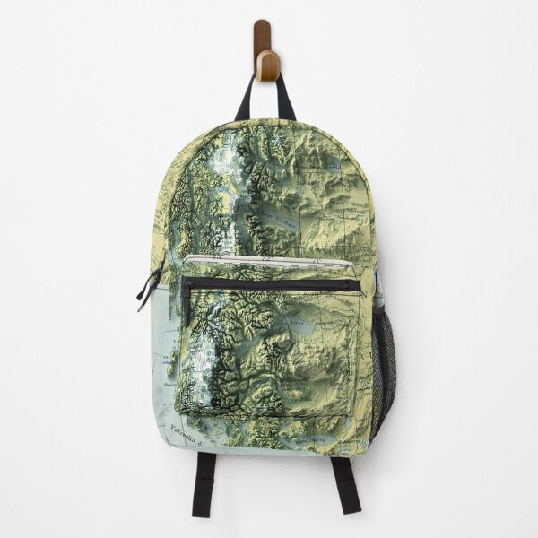 Item preview, 1941 Patagonia in Argentina and Chile Relief Map 3D digitally-rendered designed and sold by ThinkAboutMaps.