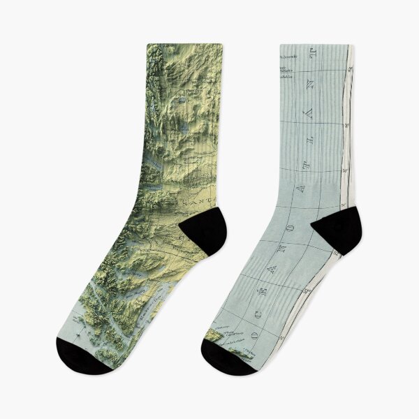 Item preview, 1941 Patagonia in Argentina and Chile Relief Map 3D digitally-rendered designed and sold by ThinkAboutMaps.