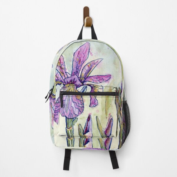 Item preview, IRIS Flowers Square Watercolor Gouche Sketchbox Forest Glen Larger designed and sold by BWGunner.