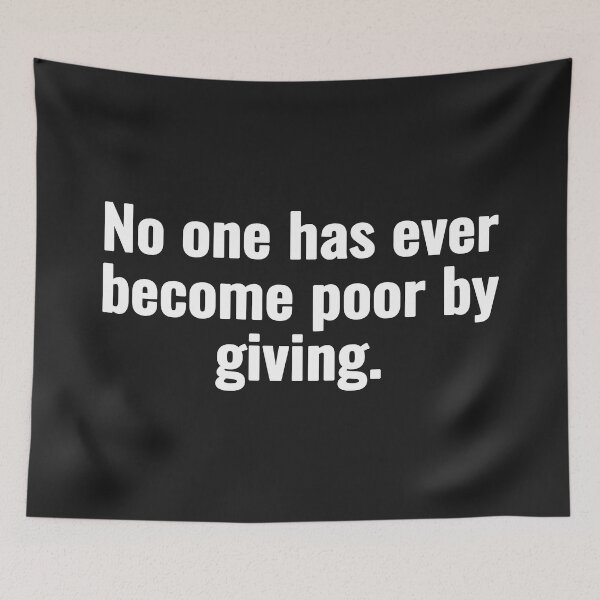 Item preview, No one has ever become poor by giving designed and sold by Vanion.