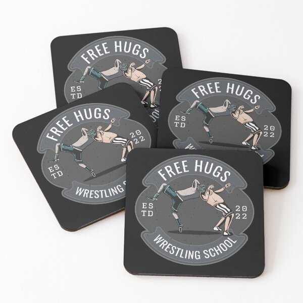 Item preview, Free Hugs Funny Wrestling School designed and sold by artado.