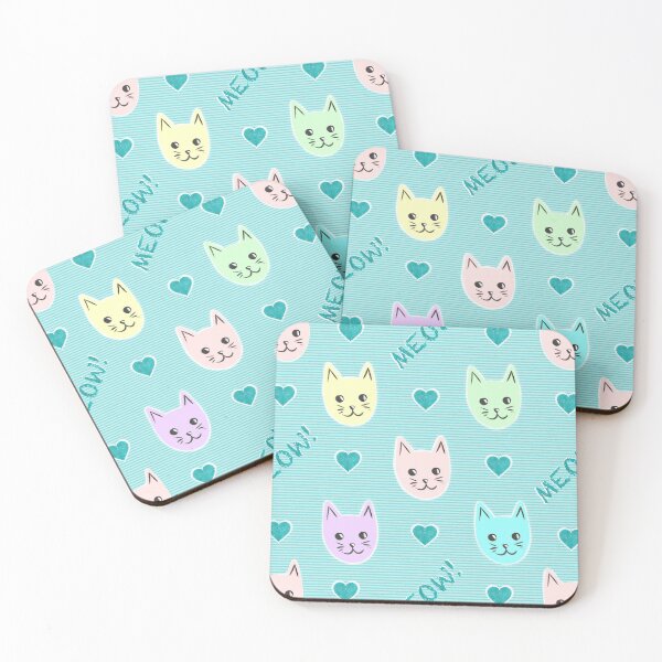 Item preview, Cute cat seamless pattern designed and sold by Milamara.