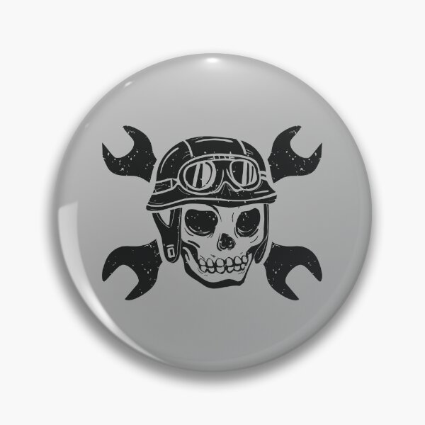 Item preview, Skull In Motorcycle Helmet designed and sold by franktact.