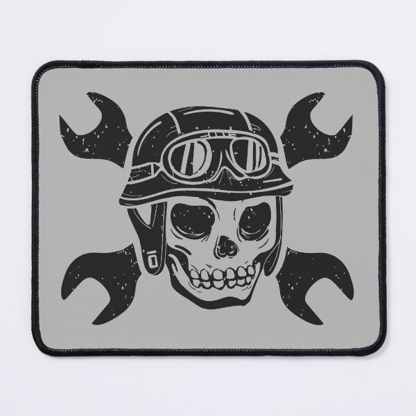 Item preview, Skull In Motorcycle Helmet designed and sold by franktact.