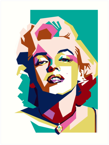 Marilyn Monroe Wpap | Pop Art Portraits, Pop Art Marilyn, Pop Art Comic