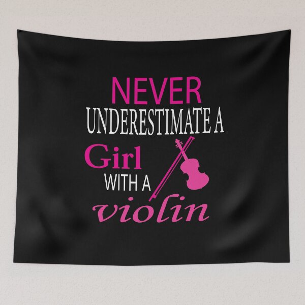Item preview,  Violin, Never Underestimate A Girl Who Plays The Violin, Violin Gift, Violinist Gifts, Violin Player, Violin Teacher Gift designed and sold by karim82.
