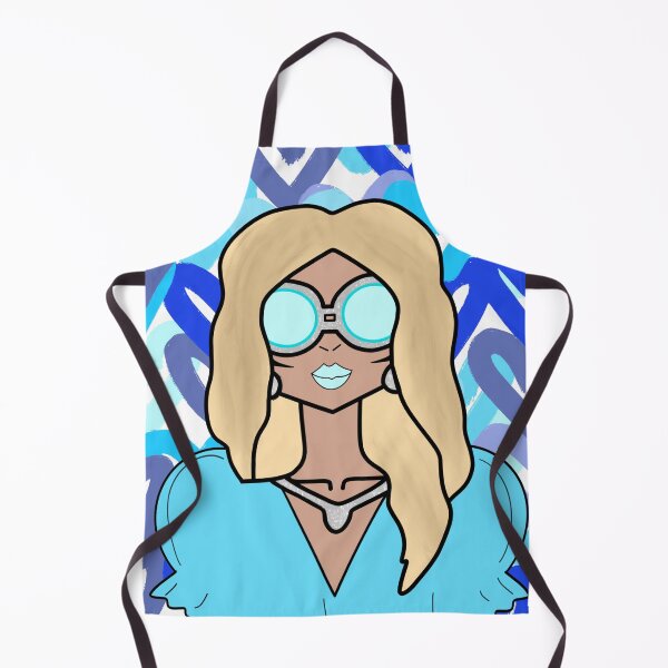 Item preview, Preppy blue funky girl  designed and sold by mollsdesignss.