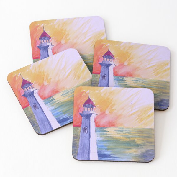 Item preview, Lighthouse Sunset  designed and sold by ReneeDixonArt.