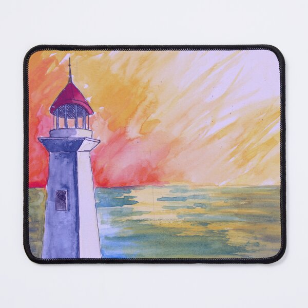 Item preview, Lighthouse Sunset  designed and sold by ReneeDixonArt.