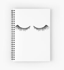 Cute Makeup Themed- Eyelashes Spiral Notebook
