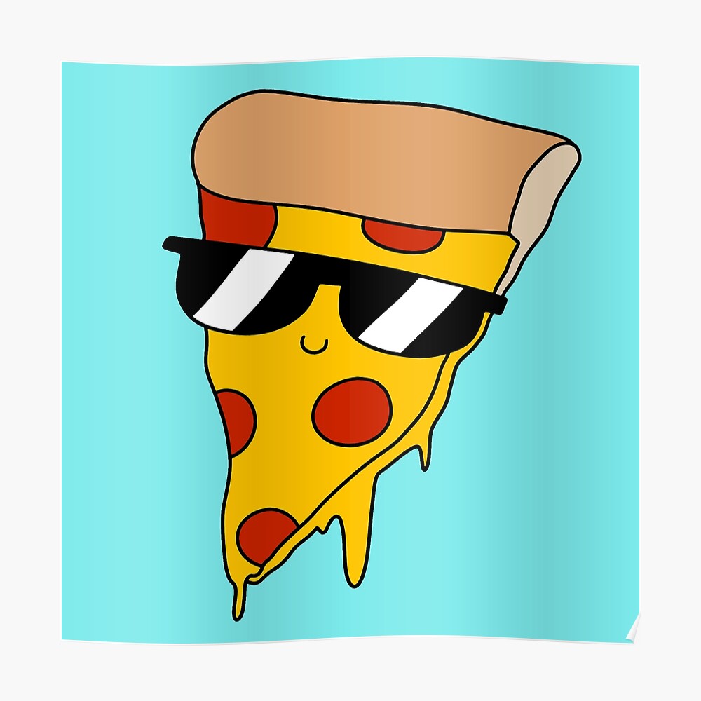 Cool Pizza Sticker By Saradaboru Redbubble