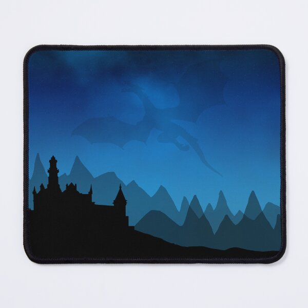 Item preview, Dragon and Castle Silhouette designed and sold by WiseWitch.