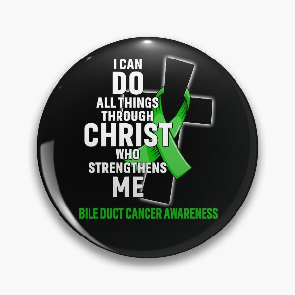 Item preview, I Can Do All Things Through Christ Who Strengthens Me Bile Duct Cancer Awareness designed and sold by Hatjar.