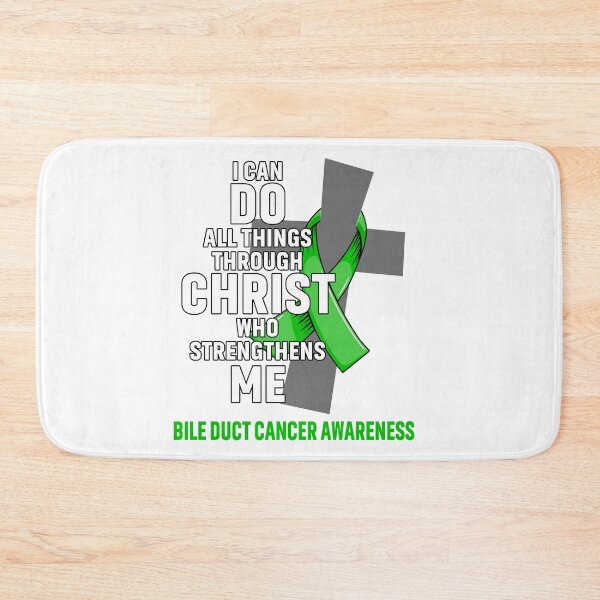 Item preview, I Can Do All Things Through Christ Who Strengthens Me Bile Duct Cancer Awareness designed and sold by Hatjar.