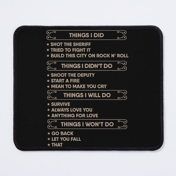 Item preview, Things We Didnt Do Music Songs Lover designed and sold by artado.