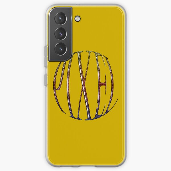 Pixel word with a circular frame Samsung Galaxy Soft Case