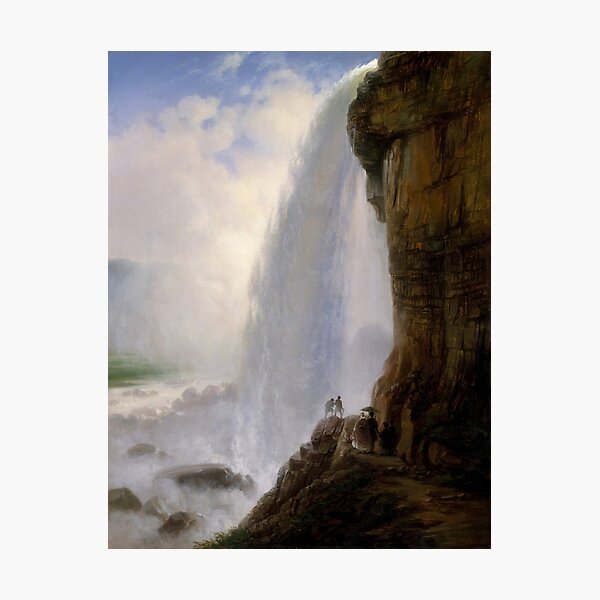 Item preview, Underneath Niagara Falls | Ferdinand Richardt | 1862 Horseshoe Falls Park Art designed and sold by CJET.