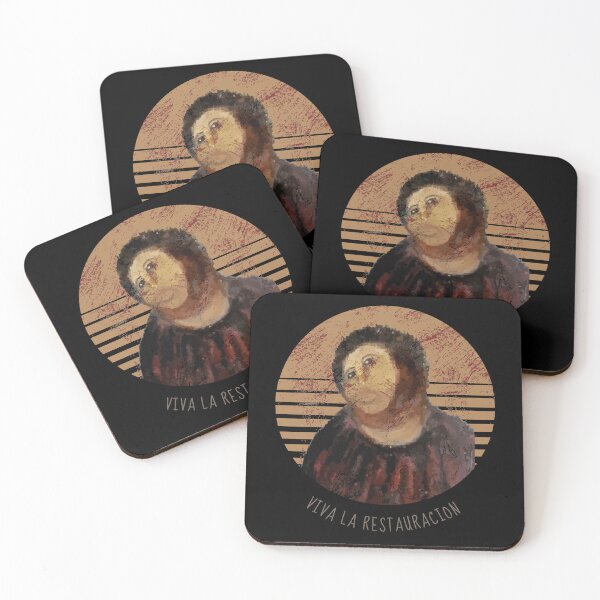 Item preview, Viva La Restauracion Jesus Fresco Restoration Fail Meme designed and sold by artado.