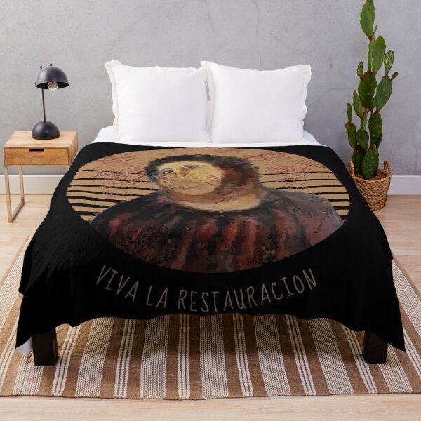 Item preview, Viva La Restauracion Jesus Fresco Restoration Fail Meme designed and sold by artado.