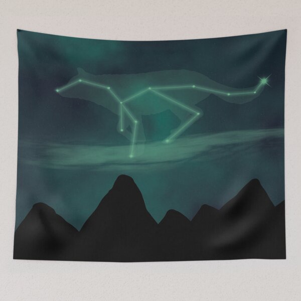 Item preview, Green Wolf Constellation designed and sold by WiseWitch.