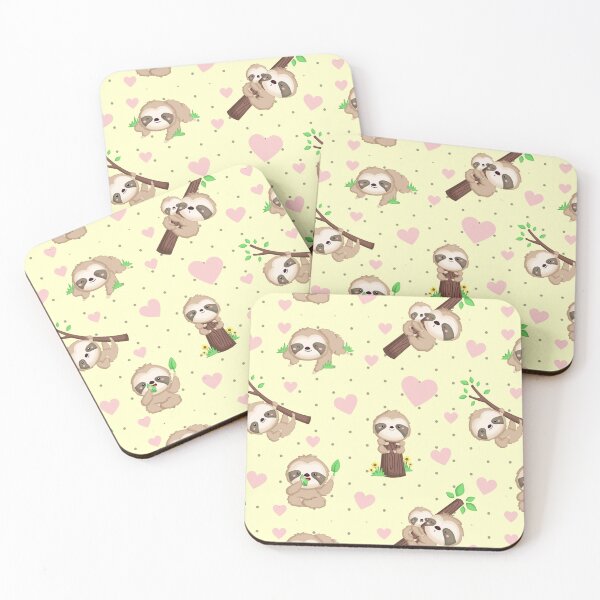 Item preview, Baby Sloth Seamless Pattern designed and sold by JDWCreations.