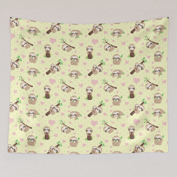 Item preview, Baby Sloth Seamless Pattern designed and sold by JDWCreations.