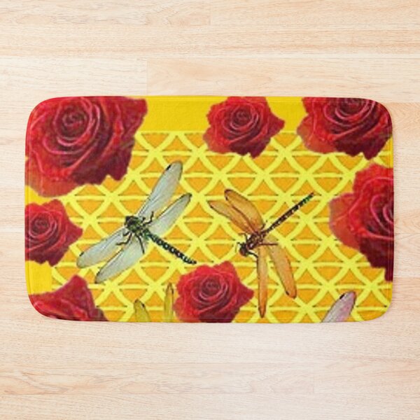 Item preview, Copy of DRAGONFLIES RED ROSES ABSTRACT GOLDEN COLOR ART   designed and sold by sharlesart.