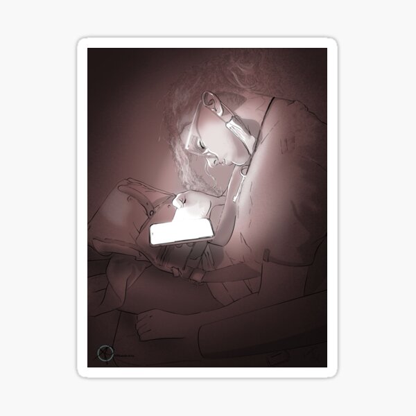 Sleepy Screenager Sticker