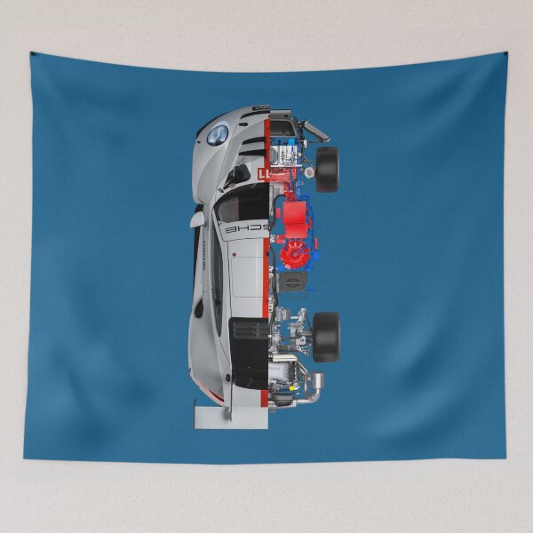 Item preview, Germany sport car drive train with flat six engine blueprint   designed and sold by SmuMakes.
