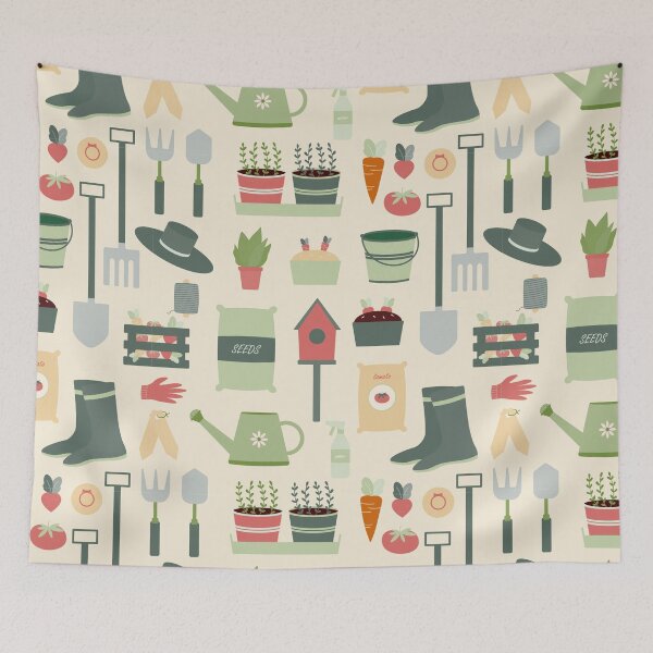 Item preview, Cool Gardening Theme Pattern  designed and sold by silviaol.