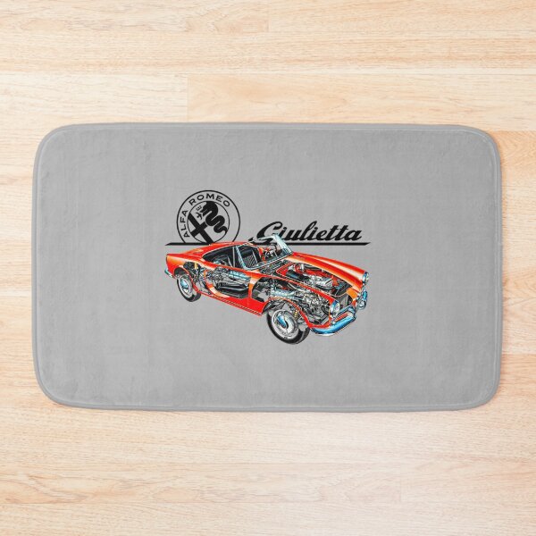 Item preview, Italian red sport 2 door car Giulietta Spider. Cutaway car art automotive blueprint      designed and sold by SmuMakes.