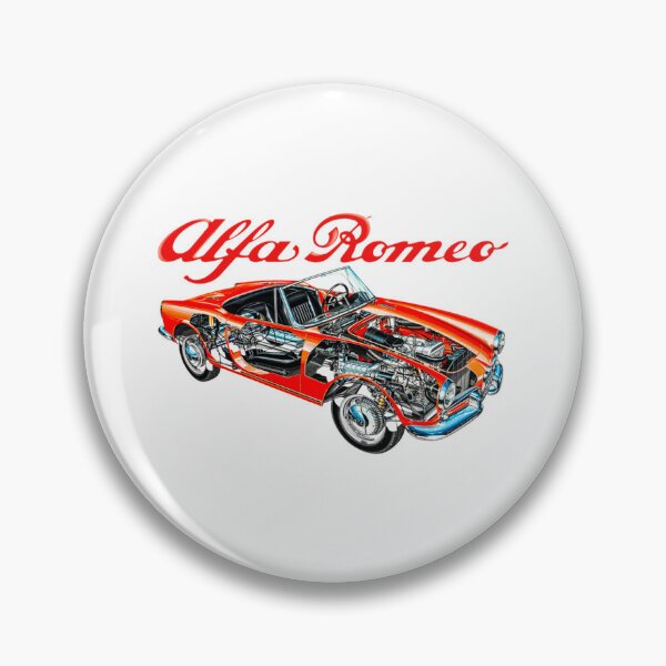 Item preview, Italian red sport 2 door car Giulietta Spider. Cutaway car art automotive blueprint   designed and sold by SmuMakes.