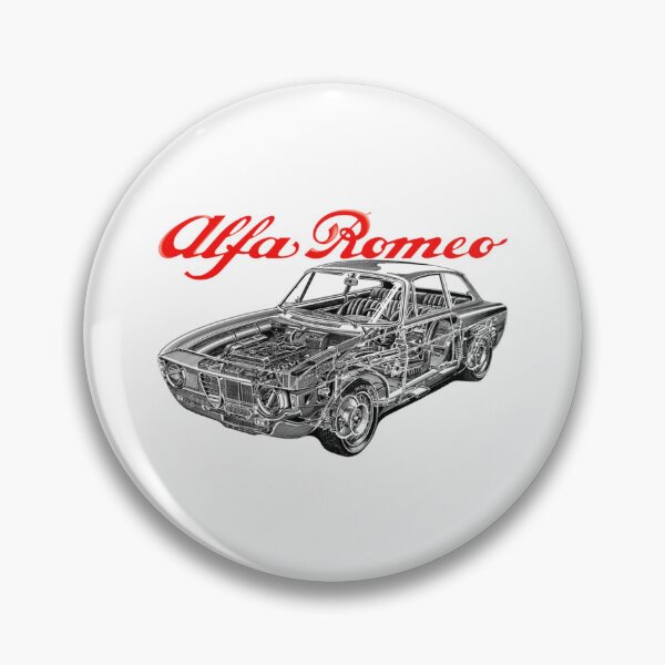Item preview, Italian red sport 2 door coupe Giulia sprint GTA SA. Cutaway car art automotive power train    designed and sold by SmuMakes.