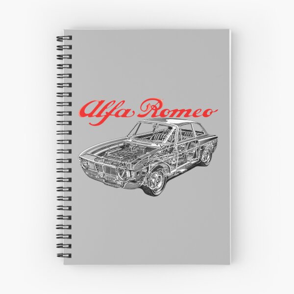 Item preview, Italian red sport 2 door coupe Giulia sprint GTA SA. Cutaway car art automotive power train    designed and sold by SmuMakes.
