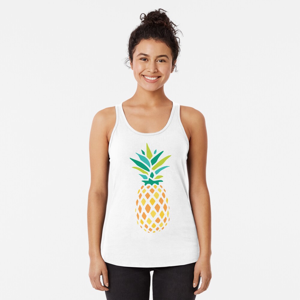 Discover Summer Pineapple Racerback Tank Top
