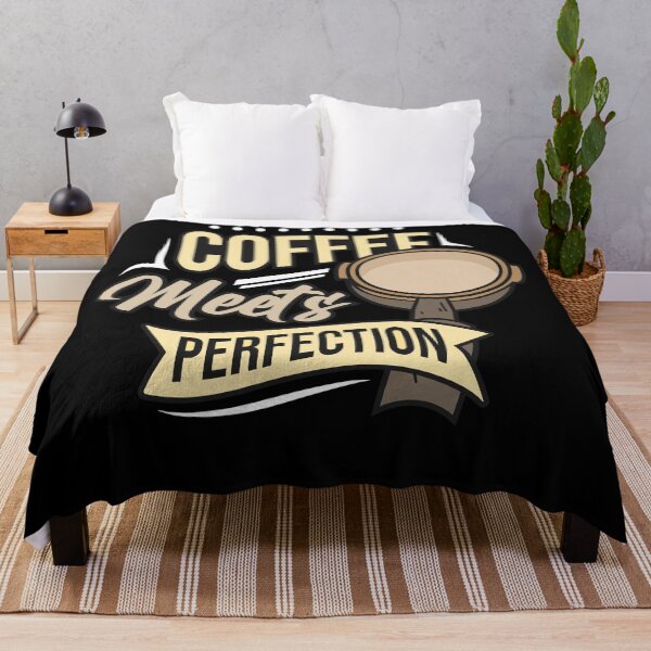 Item preview, Coffee Meets Perfection, Funny Coffee Quote For Coffee Lovers designed and sold by tee-sh.