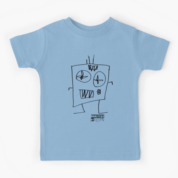 Monsters By Gusten #6 BLACK Kids T-Shirt