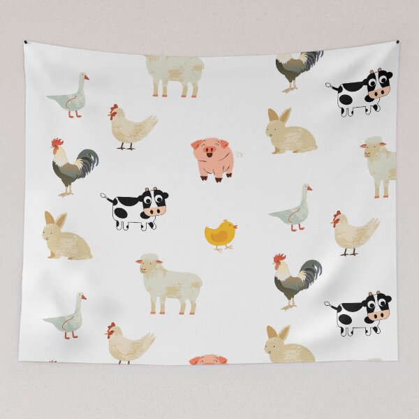 Item preview, Cute Farm Animals designed and sold by silviaol.