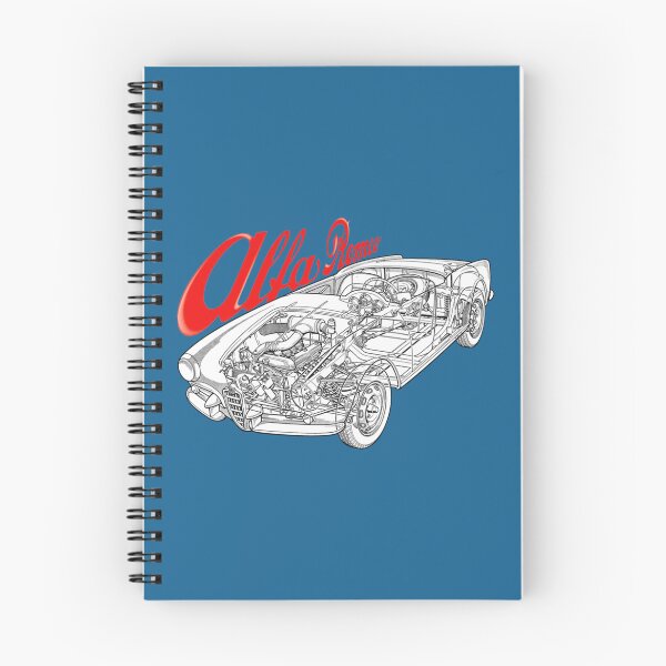 Item preview, Italian 2 door sportcar Giulietta Spider. Cutaway car art automotive blueprint     designed and sold by SmuMakes.