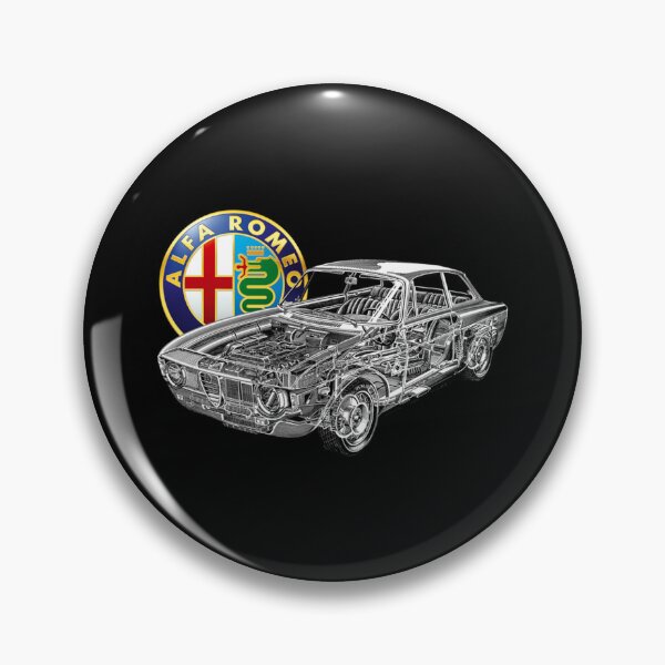 Item preview, Italian red sport 2 door coupe Giulia sprint GTA SA. Cutaway car art automotive power train   designed and sold by SmuMakes.