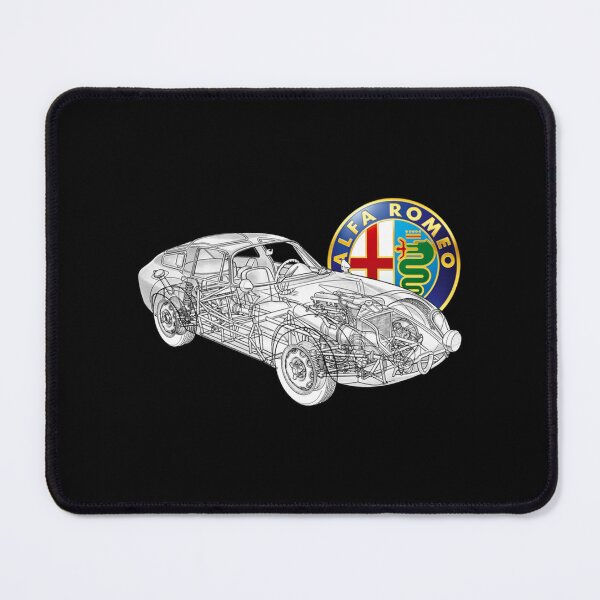 Item preview, Italian sport retro 2 door car Giulia TZ. Cutaway car art automotive power train designed and sold by SmuMakes.