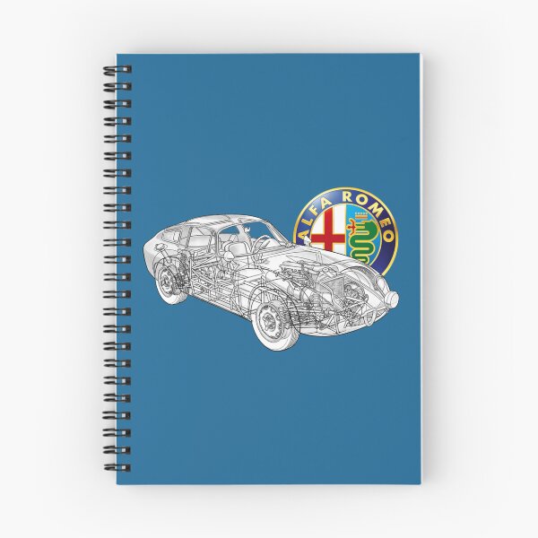 Item preview, Italian sport retro 2 door car Giulia TZ. Cutaway car art automotive power train      designed and sold by SmuMakes.