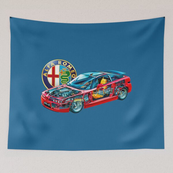 Item preview, Italian sport car 2 door coupe SZ V6. Cutaway automotive art    designed and sold by SmuMakes.